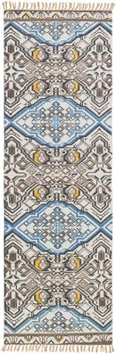 Haleburg Global Brown/Blue Area Rug