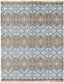 Haleburg Global Brown/Blue Area Rug