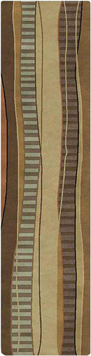 Harrell Modern Brown Area Rug