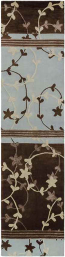 Hayneville Modern Brown/Light Blue Area Rug