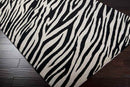 Hazen Modern Ivory/Black Area Rug