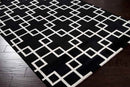 Headland Modern Black Area Rug