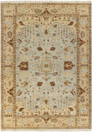 Hindsville Traditional Khaki/Light Gray Area Rug