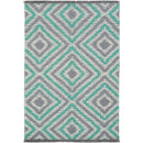 Holyoke Modern Ivory/Emerald Area Rug