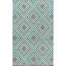 Holyoke Modern Ivory/Emerald Area Rug