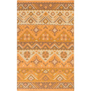 Claudette Rustic Bright Orange Area Rug