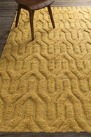 Huslia Modern Gold Area Rug
