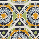 Ignacio Modern Blue/Green/Orange Area Rug