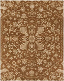 Bedworth Traditional Burnt Orange Area Rug