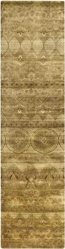 Irvine Traditional Mustard/Dark Brown Area Rug
