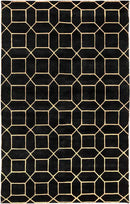 Hadleigh Modern Black/Gold Area Rug