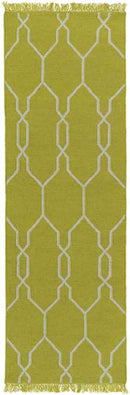 Tange Modern Bright Yellow/White Area Rug