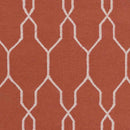 Tange Modern Burnt Orange Area Rug