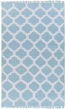 Kobuk Modern Sky Blue/Ivory Area Rug