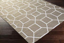 Ealing Modern Charcoal/Ivory Area Rug