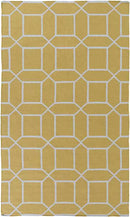Ealing Modern Wheat/White Area Rug