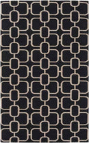 Lakeport Modern Black/Beige Area Rug