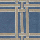 Lakeside Modern Bright Blue/Khaki Area Rug