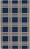 Lakeside Modern Blue/Beige Area Rug