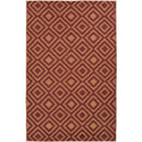 Lakeview Modern Burgundy Area Rug