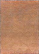 Laurens Modern Burnt Orange/Navy Area Rug