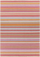 Oling Modern Pink/Orange/Mint Area Rug