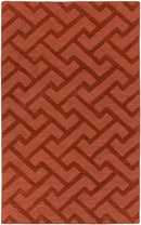 Loachapoka Modern Dark Red Area Rug