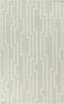 Maplesville Modern Green/White Area Rug