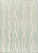 Maplesville Modern Green/White Area Rug
