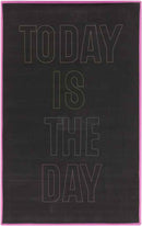 Mendota Modern Black/Pink Area Rug