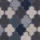 Monette Modern Gray/Navy Area Rug