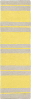 Montevallo Modern Bright Yellow/White Area Rug