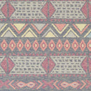 Monticello Global Gray/Red/Black Area Rug