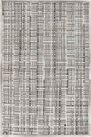 Oakhill Hide Leather and Fur Gray Area Rug