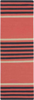 Oden Modern Coral/Ink/Light Gray Area Rug