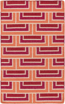 Opelika Modern Orange Area Rug