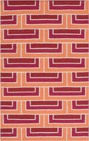 Opelika Modern Orange Area Rug