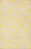 Ophir Modern Bright Yellow/Beige Area Rug