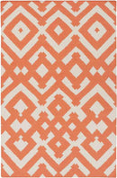 Oppelo Modern Ivory/Poppy Area Rug