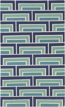 Opelika Modern Blue/Green Area Rug