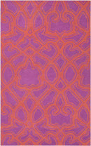 Ophir Modern Hot Pink/Coral Area Rug