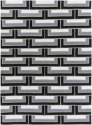 Opelika Modern Black/Grey Area Rug