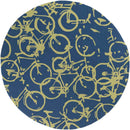 Ordway Modern Cobalt/Lime Area Rug