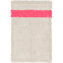 Ozan Modern Khaki/Bright Pink Area Rug