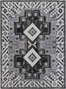 Plainview Modern Gray/Black Area Rug
