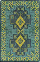 Plainview Modern Green/Teal Area Rug