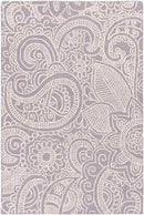Platinum Modern Purple Area Rug