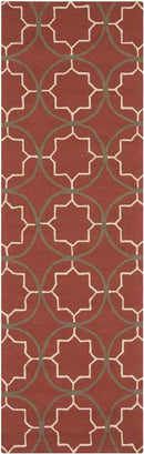 Oostwold Modern Burgundy Area Rug