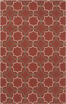 Oostwold Modern Burgundy Area Rug