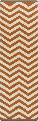 Quitman Modern Burnt Orange Area Rug